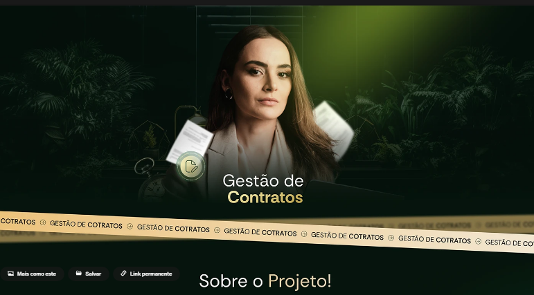 Exemplo de site premium — Gestão de Contratos