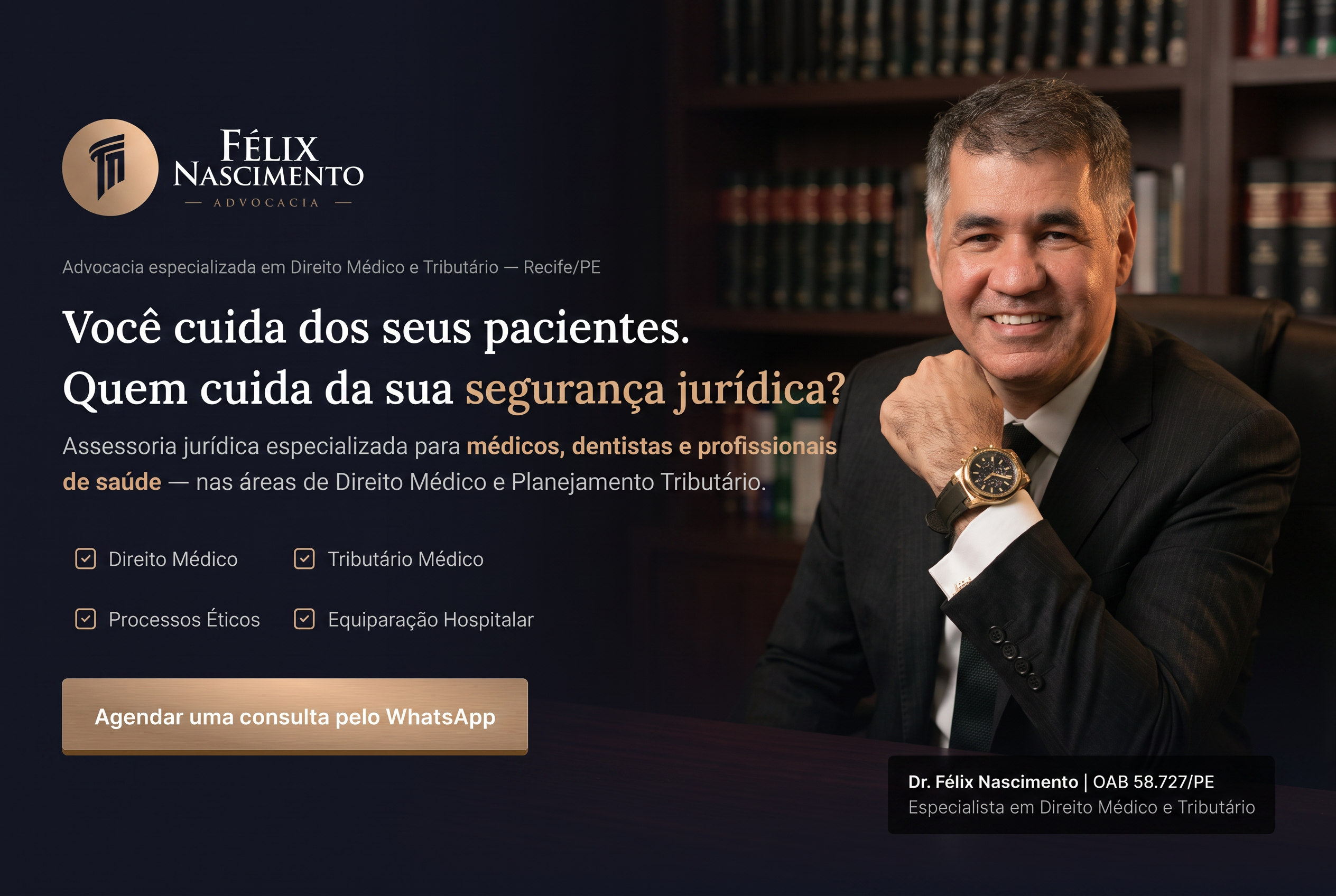 Exemplo de site premium — Félix Nascimento Advocacia