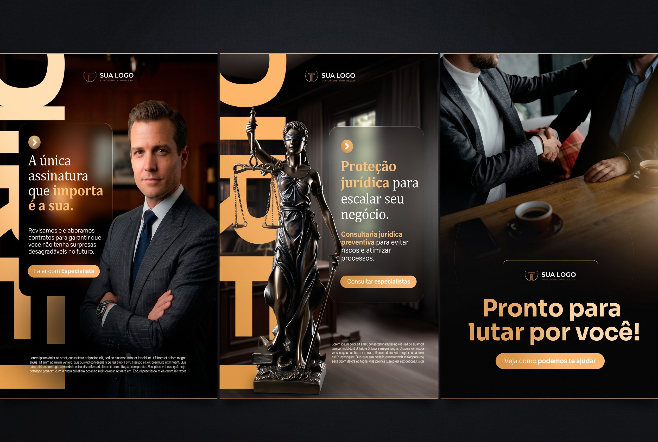 Exemplo de site premium — Coleção de Criativos Premium