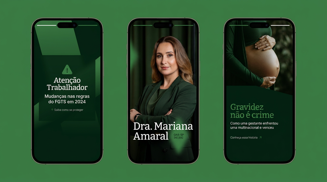 Exemplo de site premium — Dra. Mariana Amaral — Direito Trabalhista